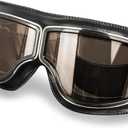 Motorcycle Goggle Vintage Riding Glasses Women Men Adult Dirt Bike Off-road Safety Sport Anti-scratch Eyewear Cycling (Smoke)