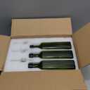 Nicebottles Olive Oil Bottles with Cap & Pourer Fitment, Green, 750ml - Pack Of 6