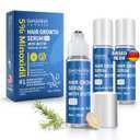 NDC Listed 5% Minoxidil for Men Hair Growth Serum Caffeine & Rosemary - Unscented, Fast-Absorbing Roll-On for Hair Loss Topical Treatment with Biotin, 3x20ml
