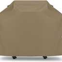 Unicook 50 Inch Grill Cover for Outdoor Grill, Gas BBQ Cover with Sealed Seam for Weber Charbroil Nexgrill etc, Heavy Duty Waterproof Fade Resistant, Neutral Taupe