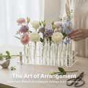 Plant Propagation Station, 24 Floral Tubes, Floral Arrangement Kit, Modern Acrylic Desktop Rack with Propagation Tubes for Hydroponics Rooting Cuttings, Bud Vase Holder, Plant Lover Gift