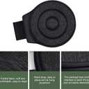 Car 360 Rotating Seat Cushion, Soft Comfortable Sponge Swivel Seat Cushion, Breathable Anti-slip Car Chair Pad, Universal for Most Vehicles (Black)