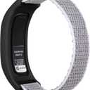 Sport Mesh Nylon Bands Compatible with Garmin Vivofit 4 tracker Replacement Bands with Case (M(5.1-7.9inch), Seashell)