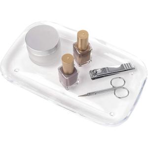 Umbra Droplet Tray Jewelry Display/Holder, Bathroom Accessory/Amenity Holder  Clear Acrylic, Looks Like Glass (9.8" x 5.9" x 0.8")