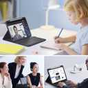 MoKo for iPad Air 11 Inch Case with Keyboard 7th/6th Gen(M4/M3-2026/2025/2024), iPad Air 5th/4th Gen Case 2022/2020 10.9'' with Pencil Holder, Multi-Angle Detachable Bluetooth Keyboard, Black