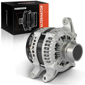 A-Premium Alternator, 12V 200A 4-Groove Clutch Pulley Clockwise | Compatible with Ford Explorer 2013-2019, Fusion 2013-2020, Edge 2015-2018/20-23, Taurus 13-17 & Lincoln MKZ 13-20, MKC, MKT