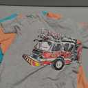 The Children's Place Baby Boys' Graphic T-Shirts (3-Pack), Monster Truck/Construction/Fire Truck, 5T