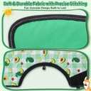 Soft Dog Cone Collar After Surgery: Foldable Long Comfortable Comfy Fabric Recovery Shame Elizabethan Stop Licking Small Medium Large Dogs (Green, 2XL) (Green, XXL)