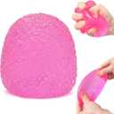 Squishy Pink Gumdrop Sugar Stress Ball, Fidget Toy Sensory Squeeze Ball, Solid Sugar Squishy Stress for Kids and Teens, Stress Relief Toys, Birthday Party Favors