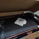 6% Incline Walking Pad with Handle Bar,Compact and Foldable Treadmill for Home and Office,2.5 HP Quiet Under Desk Treadmill with 300lbs Capacity,Big Led Display and Double Deck Cushioning (Black Orange)