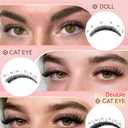 Goddvenus Wispy Lash Clusters Kit Mascara-like Natural Eyelash Clusters Lashes Cluster Eyelash Extensions Kit 10-16mm False Eyelashes Individual Lashes C Curl Lash Extension Kit For DIY