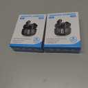 2 x Studio-Quality Wireless Ear Buds with Deep Bass & Enhanced Audio Clarity, Bluetooth 5.4, 10-Year Lifespan Earbuds, ENC Noise Cancelling Calls, Secure Fit Memory Foam Tips, IPX6 Waterproof (Pink)