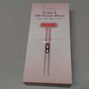 Face-Massager, Red Light Therapy for Face, 7 Colors Led Face Wand Light Therapy Facial Massager Tool (Rose Golden 17)