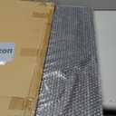 Threshold Ramp for Doorways,Adjustable Height 2.6"-7.3" Aluminum Wheelchair Ramp with Heightening Screws and Swivel Angle Leg,1100lbs Load Capacity, 30"x36'' Curb Ramp for Trolley,Power Chairs