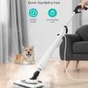 Steam Mops for Floor Cleaning, 1300W Floor Steamer with Detergent Chamber, 25S Heat Up, Lightweight Steamer for Cleaning with 2 Washable Pads, Safe for Tiles, Upholstery, Carpet, Hardwood