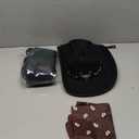 Western Outfits for Women Cowgirl Tassel Sleeveless Vest Cowboy Hat and Paisley Bandana (Small, Black)