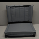 Stadium Seat for Bleachers with Back Support and Cushion, Bleacher Seats with Shoulder Strap and Cup Holder, Padded Portable Folding Comfort Stadium Chair, for Sports Events, Grey (1pcs)
