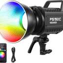 NEEWER 130W RGB LED Video Light APP/2.4G Control 17 Effects, 2500-7500K 19800lux/1m COB Continuous Lighting Output with CRI97/TLCI98 4 Dimming Curves, Bowens Mount Spotlight for Studio Shoots, FS150C