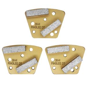 3Pcs 30 Grit Diamond Grinding Disc, Trapezoid Diamond Grinding Disc for Concrete Paint Floor, Hard Bond, Fast Change