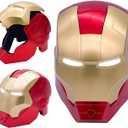 Superhero Role Play Mask for Teenages and Adult Wearable Mask Costume with Eyes Glowing for Birthdays,Christmas, Halloween, Adult Size