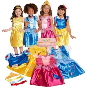 Disney Princess Dress Up Trunk Deluxe 21 Piece Officially Licensed 