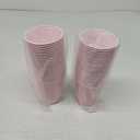 50 Pack Pink Disposable Plastic Cups 12 Ounce Drinking Party Cups Bulk Party Cups for Wedding Birthday Graduation Christmas Parties, Picnics Events