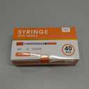 40 Pack 1ml Syringes with Needle-30Ga 5/16 Inch, Individually Sealed Packaging