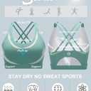 RUNNING GIRL Sports Bras for Women,Padded Sports Bra Tank Top Sexy Crisscross Back High Impact Longline Workout Yoga Bra (S)