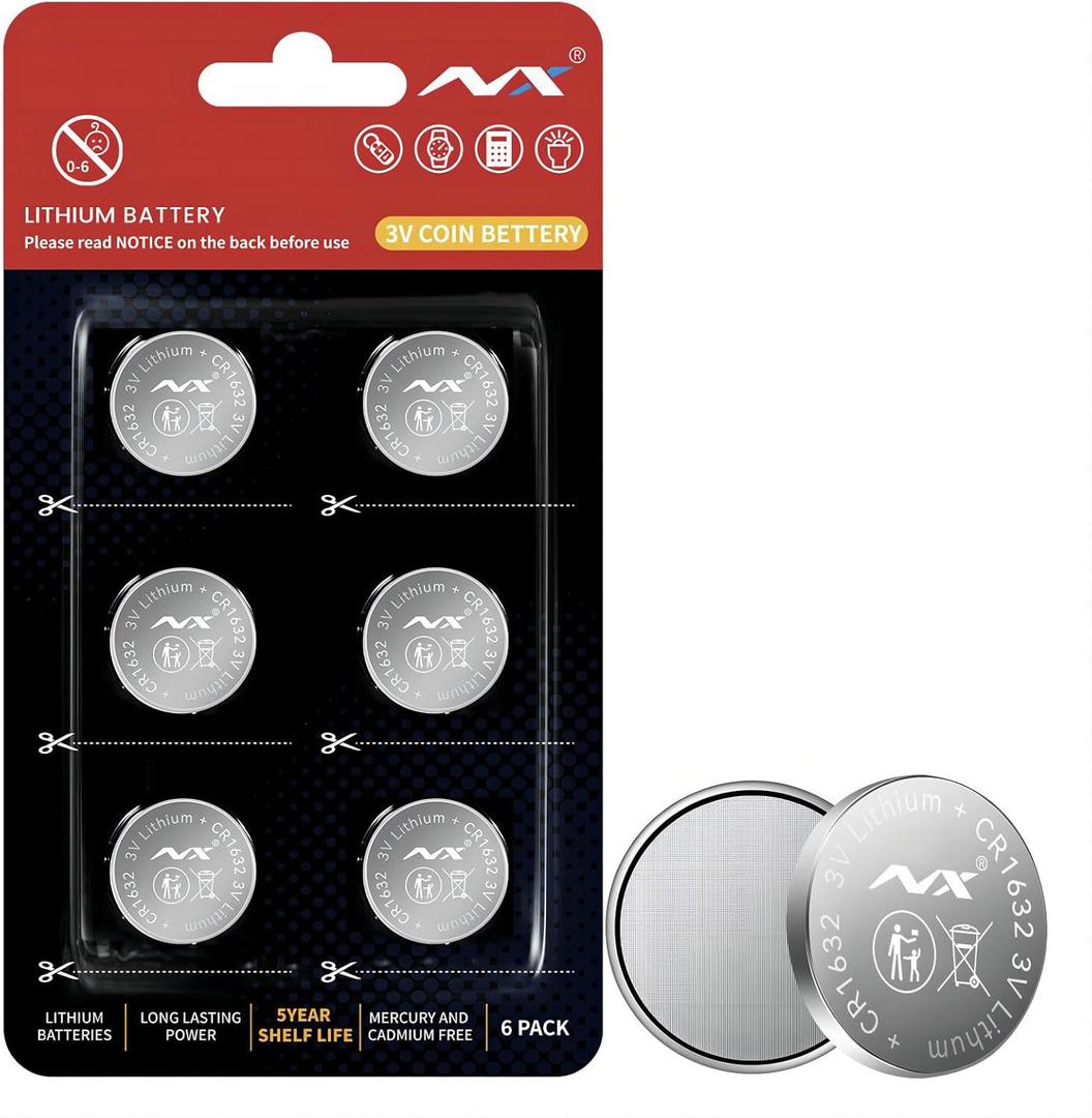 CR1632 3 Volt Lithium Coin Battery Long Lasting Power