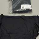 Amazon Essentials Womens Cotton High Leg Brief Underwear, Breathable (XX-Large, Black)