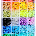 32 Colors Small Hair Rubber Bands with 16 Hair Styling Tools, 2000 Pcs Elastic Girl Baby Hair Ties Mini Hair Bands with Hair Elastic Cutter Hair Accessories Xmas Stuff for Girls Baby Toddlers Kids