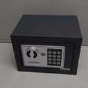 PATRON Small Safe Box for Money with Code and KeysSolid Mini Safe for Kids with Digital Electronic Security Keypad for Home Office Hotel,Personal Money Safes for Cash,0.236 Cuft (Black)