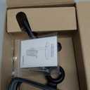 LISEN Cell Phone Stand Phone Holder for Desk Office Decor, Office Desk Accessories Gifts Women PC Gaming Essentials iPhone Stand Gadgets Men Fit OtterBox Case Switch iPad Air Tablet 4-10 in (BLACK)