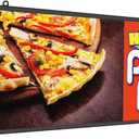 LED Advertising Sign,P5 39x14 Inches Full Color Programmable Digital Board, High Brightness Scrolling Message Display with WiFi & USB Control for Business Promotion