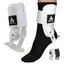Active Ankle T2 Ankle Brace, Rigid Ankle Stabilizer for Protection & Sprain Support for Volleyball, Cheerleading, Ankle Compression Braces for Men & Women, White, Small (White, S)