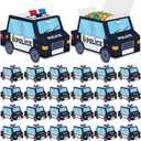 Kosiz 36 Pcs Police Party Decorations Police Themed Party Favors Treat Boxes Cop Themed Paper Snack Container Bulk Badge Patrol Car Gift Box for Officer Birthday Party Supplies