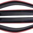 Rain Guard Wind Deflector Outside Mount Tape-On Window Visors Compatible with 1999-2016 Ford F-250 Super Duty Super/Crew Cab Sun/Rain Guard Window Deflector