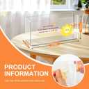 FEXIA Acrylic Napkin Holder Paper Towel Holder for Bathroom Kitchen and Dining Room, Paper Towel Dispenser Modern Dining Table Centerpiece Decor with Sun Design and Inspiring Slogans