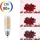 2 Pack E11 LED Bulb Not-Dimmable Mini Candelabra Bulbs/for Ceiling Fan, Chandelier Lighting, Pendants, Table Lamps,S3108 Replacement Q75CL/MC -JD T4 E11 Mini Candelabra Base (Cool White)
