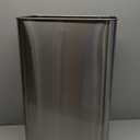 EKO Mirage-T 50 Liter / 13.2 Gallon Touchless Rectangular Motion Sensor Trash Can, Brushed Stainless Steel Finish