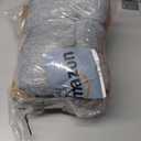 Rectangular Stool Cushion Set of 2, Soft Saddle Stool Cushions with Ties, Nonslip and Washable, Grey, 18 x 10.5 x 4 Inch