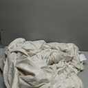 BEDELITE Velvet Fitted Sheet and Pillowcases Set, Luxury Soft Fuzzy Bottom Sheet with Reinforced Elastic Corner Straps, Deep Pocket up to 15 Inch, 1 Fitted Sheet and 2 Pillowcases (Queen, Cream)