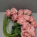 Alecono  Fake Roses, 4in   Flower Head Dusty Pink Artificial Flowers with Stems for Wedding Decorations, Silk Roses Bulk for DIY Home Party Decor