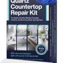 Quartz Countertop Repair Kit DIY (3 Colors + Polisher) - Made by Engineers I Also for Granite, Acrylic, Fiberglass, Porcelain, Tile & Ceramic Surfaces I Easy Process & Quick Results