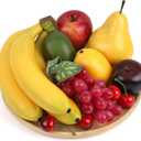 Gresorth Artificial Lifelike Apple Brin Banana Grape Lemon Pear Fake Fruit Toy Home Christmas Party Decoration - 8 Fruits