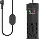 Carefree Fish 200/300/500/800W Aquarium PTC Ceramic Heater Dual Independent Chips Dual Overheat Protection Dual Water Level Sensors for Freshwater and Saltwater No Cooking Fish