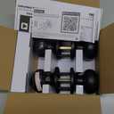 CML Hardware (2 Pack) Privacy Door Knob for Bedroom and Bathroom, Stainless Steel Keyless Door Locks for Bed/Bath, Round Ball Handle, Matte Black