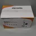 viyawise Battery Operated Wall Sconce Lights Set of Two, Rechargeable Powered Wall Lamp with RGB Bulbs, Wireless Decor Wall Sconces with Dimmable Remote Control, for Bedroom Living Room (Black)