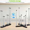 Retractable Bottle Drying Rack, Foldable Baby Bottle Drying Rack, Collapsible Draining Rack for Reusable Bag, Cutting Board, Mason Jars, Mugs, Glass, Cup, and Sports Bottle, Large