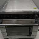 Kismile 18QT Air Fryer Toaster Oven Combo, 12-in-1, Stainless Steel, Silver